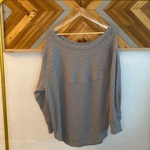 NWT Free People Long Sleeve Gray Shirt M